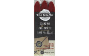 Manuscript Wax Sealing Wax w/Wick 3pc Red