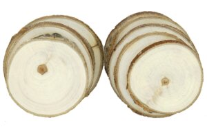 Wood Slice Round 2.5" Natural 12pc