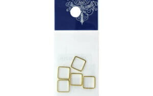 Resinate Ring Part Square Small Gold 5pc