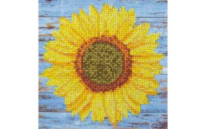 Diamond Art Kit 8″ x 8″ Beginner Sunflower Diamond Art Kit 8" x 8" Beginner Sunflower