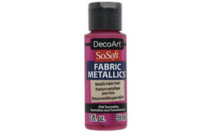 Pink Tourmaline Metlc SoSoft Fabric Paint 1oz - Decoart