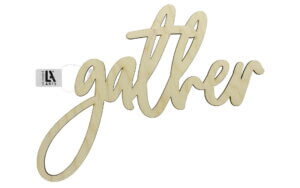 Leisure Arts Wood Word Large 12.25" x9.75" Gather