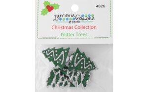 Glitter Trees Buttons Glitter Trees Buttons