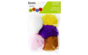 EBL Pom Pom 2.5" 5pc Multi
