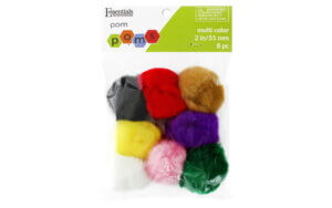 EBL Pom Pom 2″ Multi 8pc EBL Pom Pom 2" Multi 8pc