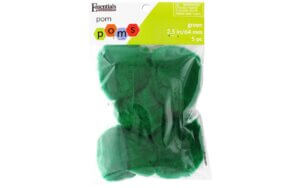 EBL Pom Pom 2.5" 5pc Green
