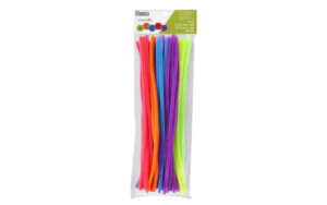 EBL Chenille Stem 12" 6mm Neon 100pc