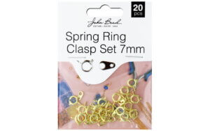 John Bead MHF Spring Ring Set 7mm Gold 20pc
