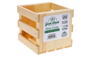 Good Wood by Leisure Arts 6"x 5.25"x 5" Crate