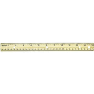Metal Edge Wood Ruler 12″ Metal Edge Wood Ruler 12"