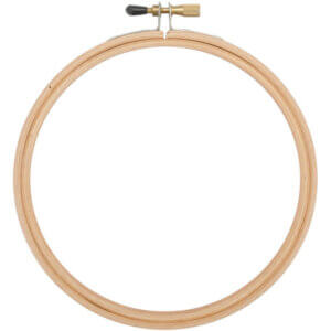 5" Natural Frank A. Edmunds Wood Embroidery Hoop W/Round Edges