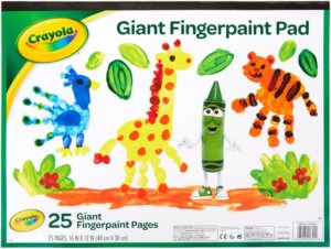 Crayola Fingerpaint Paper Pad 16"X12"-25 Sheets