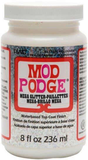8oz Mod Podge Mega Glitter Hologram