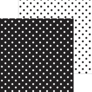 Beetle Black Doodlebug Petite Swiss Dot Cardstock 12"X12"