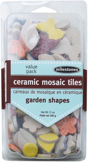Mosaic Glass 12oz Value Pack-Garden Shapes