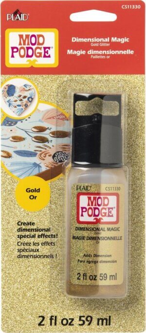 Gold Mod Podge Dimenional Magic Glitter Carded 2oz