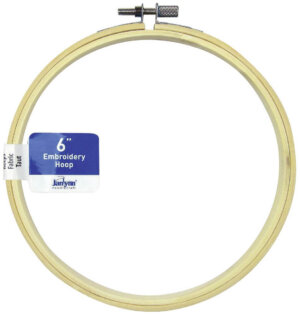 6" Natural Janlynn Wood Embroidery Hoop