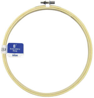 8" Natural Janlynn Wood Embroidery Hoop