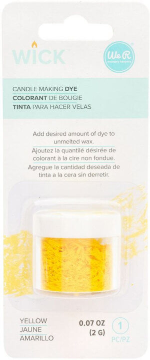 We R Memory Keepers Wick Candle Making Dye-Yellow