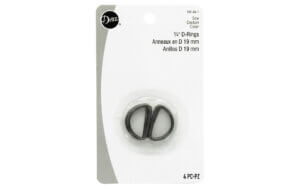 Dritz D Rings 3/4" Black 4pc