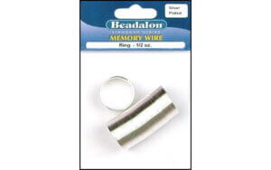 Beadalon Memory Wire Ring Silver Plated .5oz