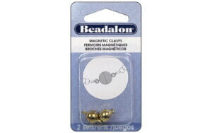 Clasp Mag Round 9x14mm Gold