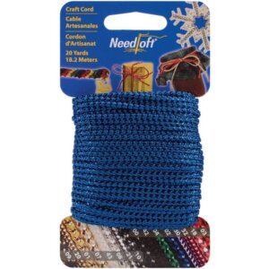 Metallic Blue Cottage Mills Novelty Craft Cord 20yd