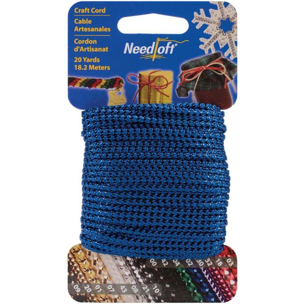 Metallic Blue Cottage Mills Novelty Craft Cord 20yd Metallic Blue Cottage Mills Novelty Craft Cord 20yd