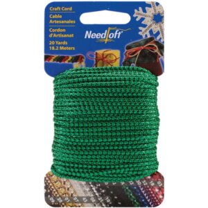 Cottage Mills Novelty Craft Cord 20yd-Metallic Green
