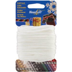 Cottage Mills Novelty Craft Cord 20yd-Solid White