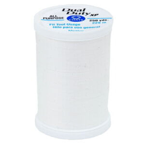 Winter White - Coats Dual Duty XP General Purpose Thread 250yd