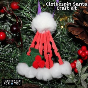 Clothespin Santa Craft Kit
