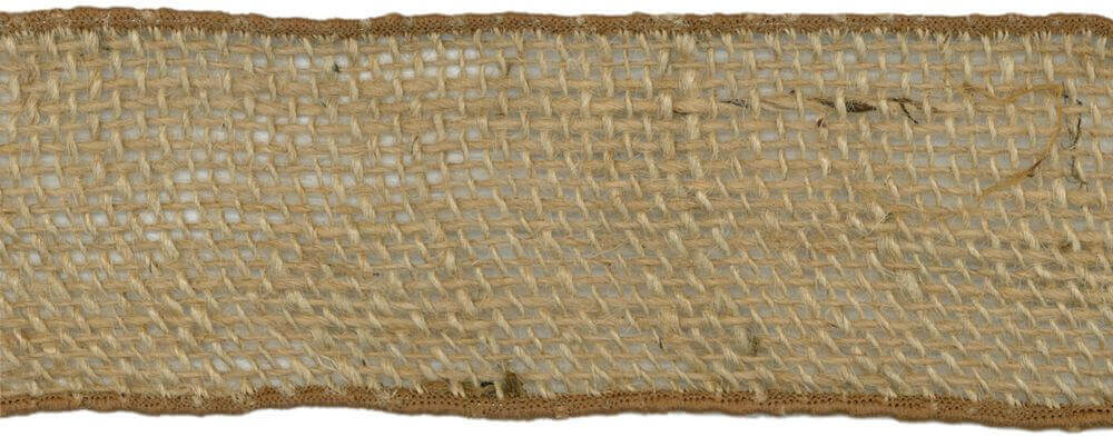 May Arts Wired Burlap Ribbon 2-1/2″X10yd-Natural