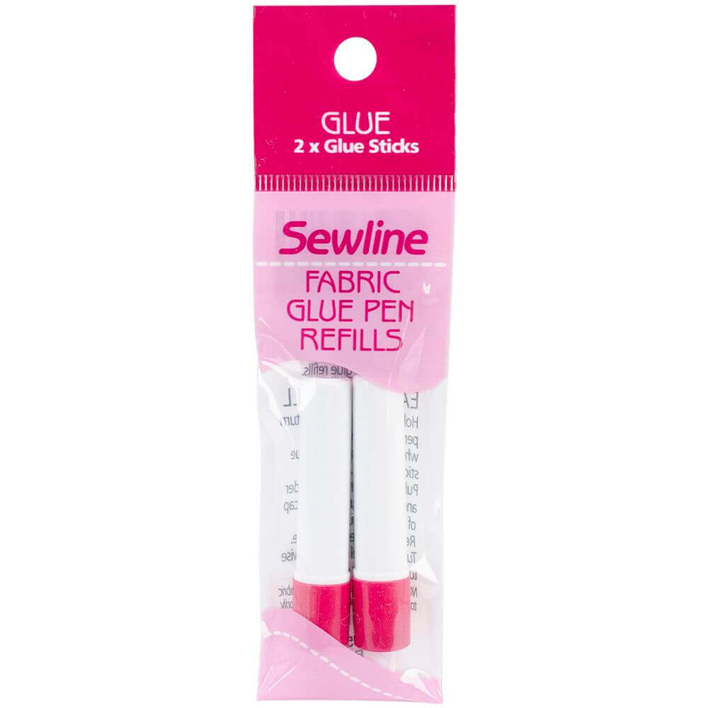 Yellow Sewline Water-Soluble Fabric Glue Pen Refill 2/Pkg