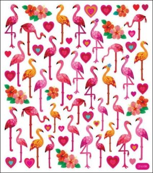Sticker King Stickers-Flamingo Love Sticker King Stickers-Flamingo Love