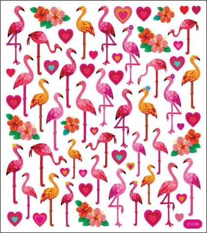 Sticker King Stickers-Flamingo Love Sticker King Stickers-Flamingo Love