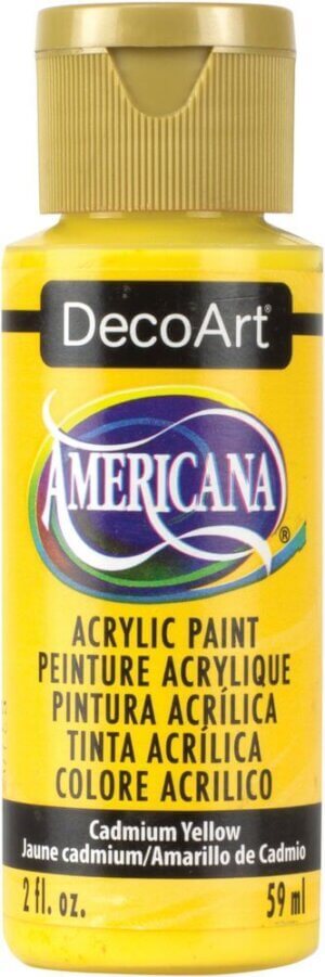 Cadmium Yellow - Transparent - Americana Acrylic Paint 2oz