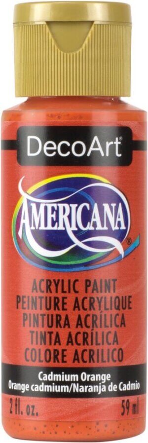 Cadmium Orange - Transparent - Americana Acrylic Paint 2oz
