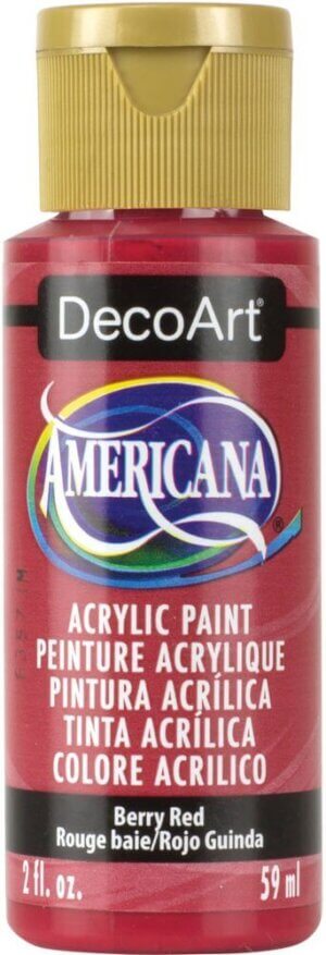 Berry Red - Semi-Opaque - Americana Acrylic Paint 2oz