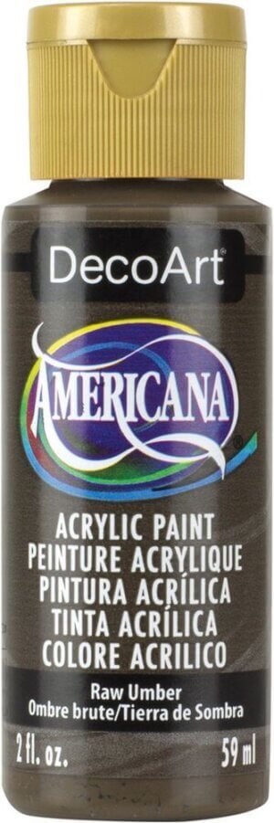 Raw Umber - Opaque - Americana Acrylic Paint 2oz