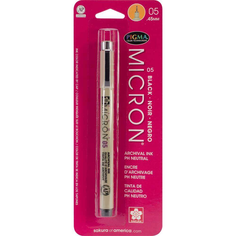 Pigma Micron Pen 05 .45mm-Black