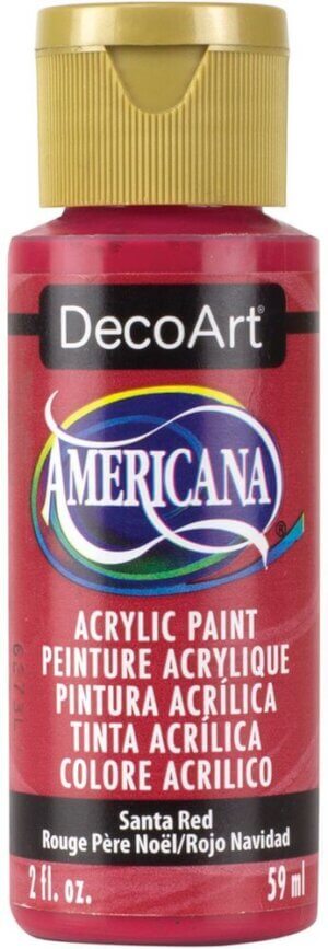 Santa Red - Semi-Opaque - Americana Acrylic Paint 2oz