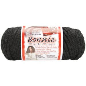 Bonnie Macrame Craft Cord 4mmX50yd-Black