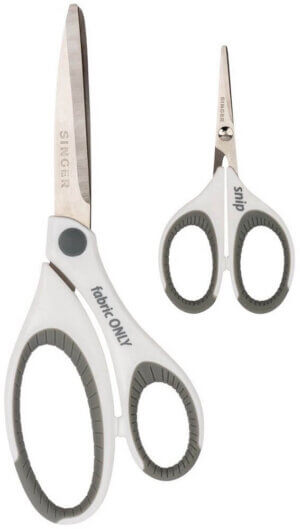 SINGER Sewing Scissors Comfort Grip Set – 8.5″ Fabric & 4″ Mini Detail SINGER Sewing Scissors Comfort Grip Set - 8.5" Fabric & 4" Mini Detail