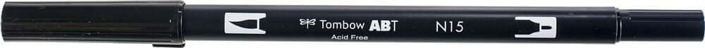 N15 Black – Tombow Dual Brush Pen N15 Black – Tombow Dual Brush Pen