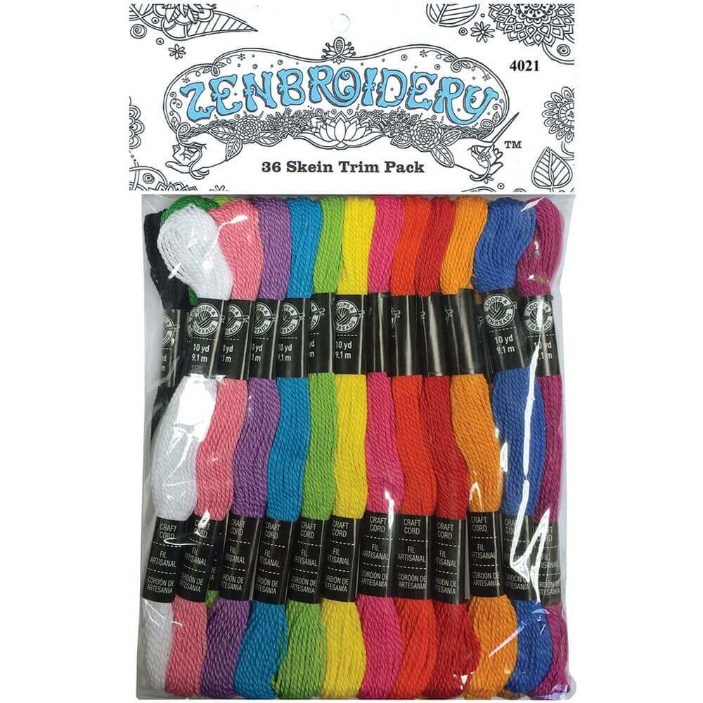 Design Works/Zenbroidery Stitching Trim Pack 36/Pkg-Basics