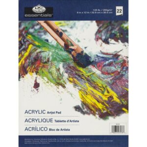 essentials(TM) Acrylic Artist Paper Pad 9"X12"-22 Sheets