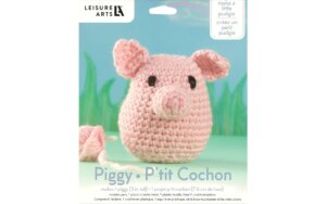 Leisure Arts Crochet Pudgies Kit Piggy Leisure Arts Crochet Pudgies Kit Piggy