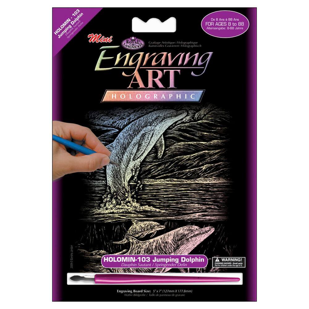 Dolphin -Mini Engraving Art