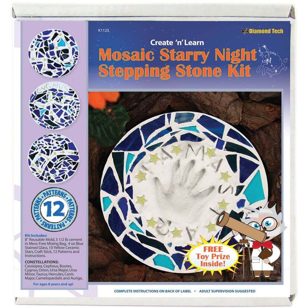 Starry Night Mosaic Stepping Stone Kit